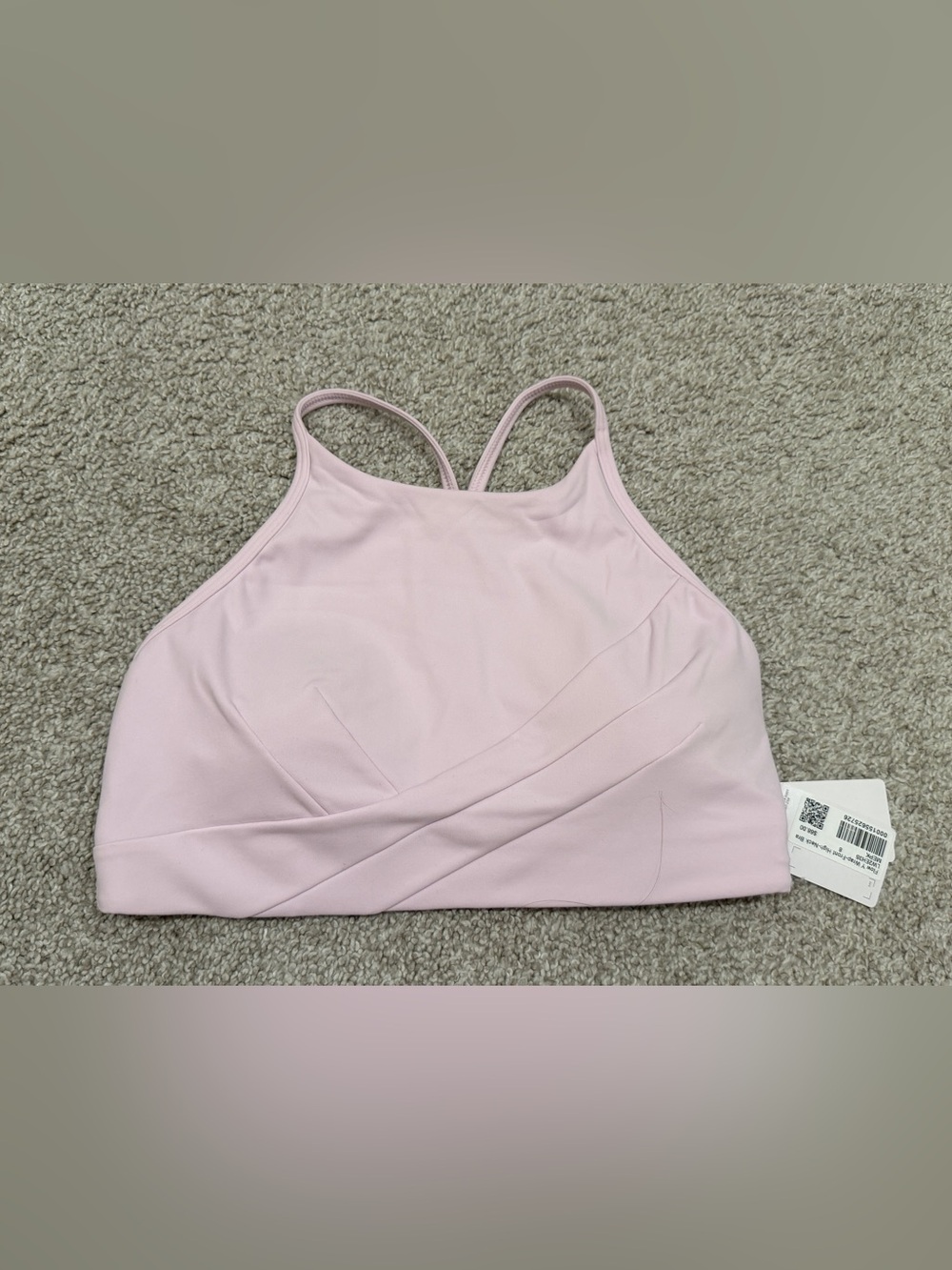 Lululemon Flow Y High-Neck Bra - Meadow Pink